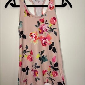 Athleta Pink Floral Tank Top